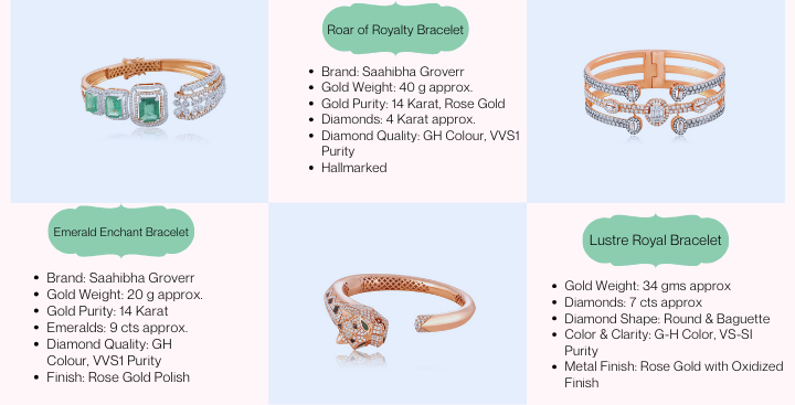 gold bracelet for women