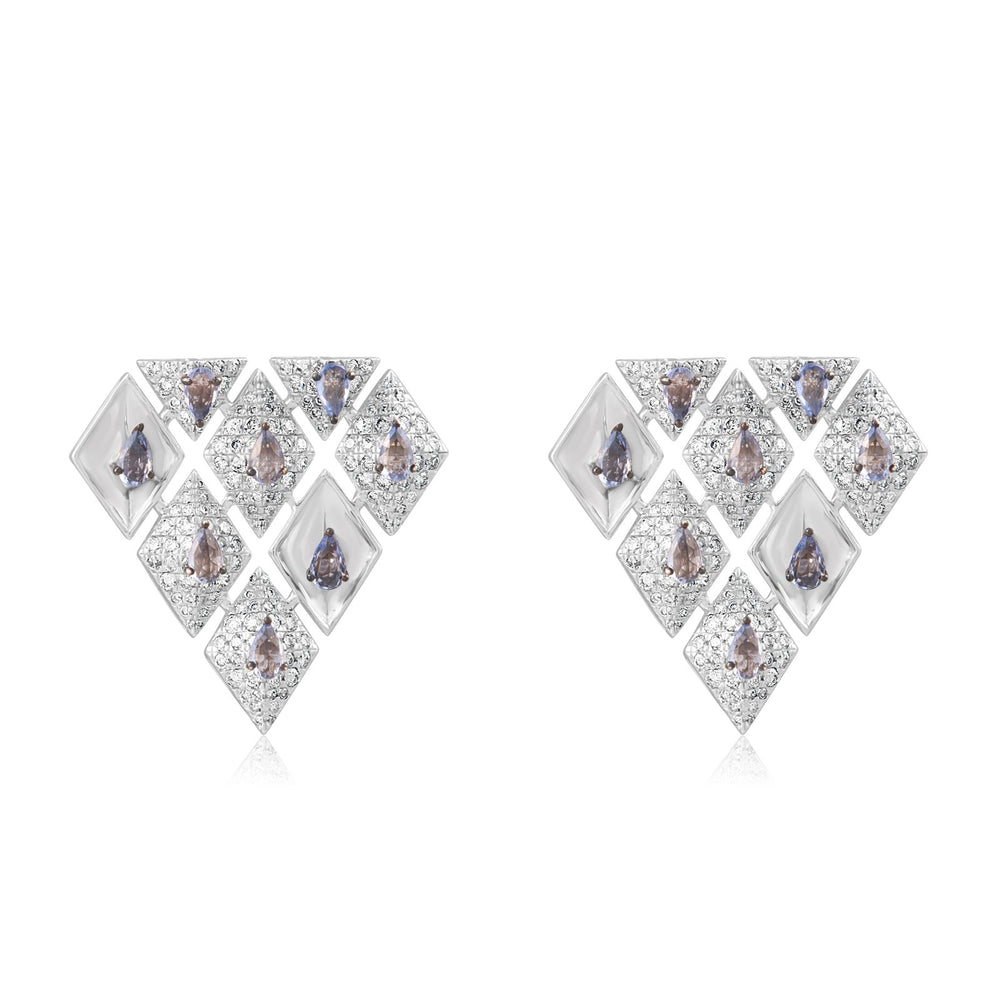 Sapphire Prism Studs