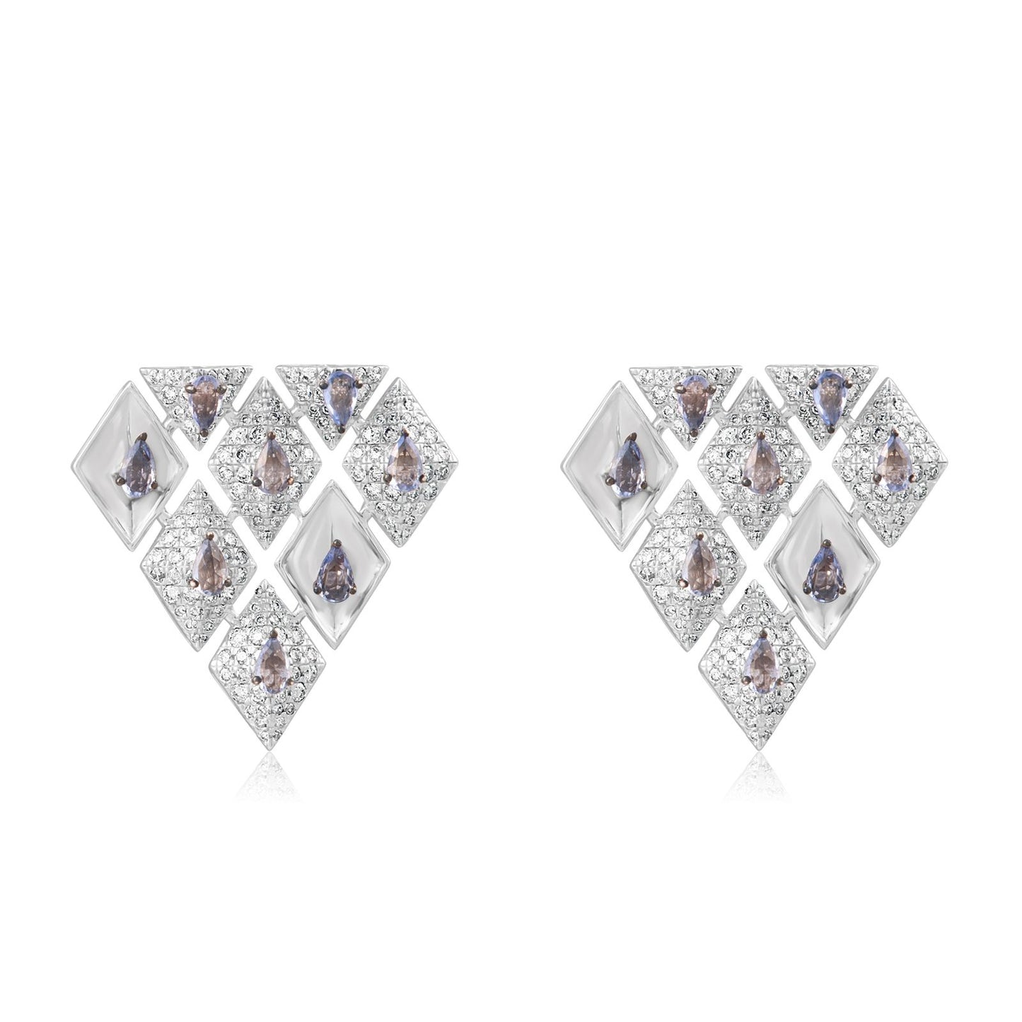 Sapphire Prism Studs