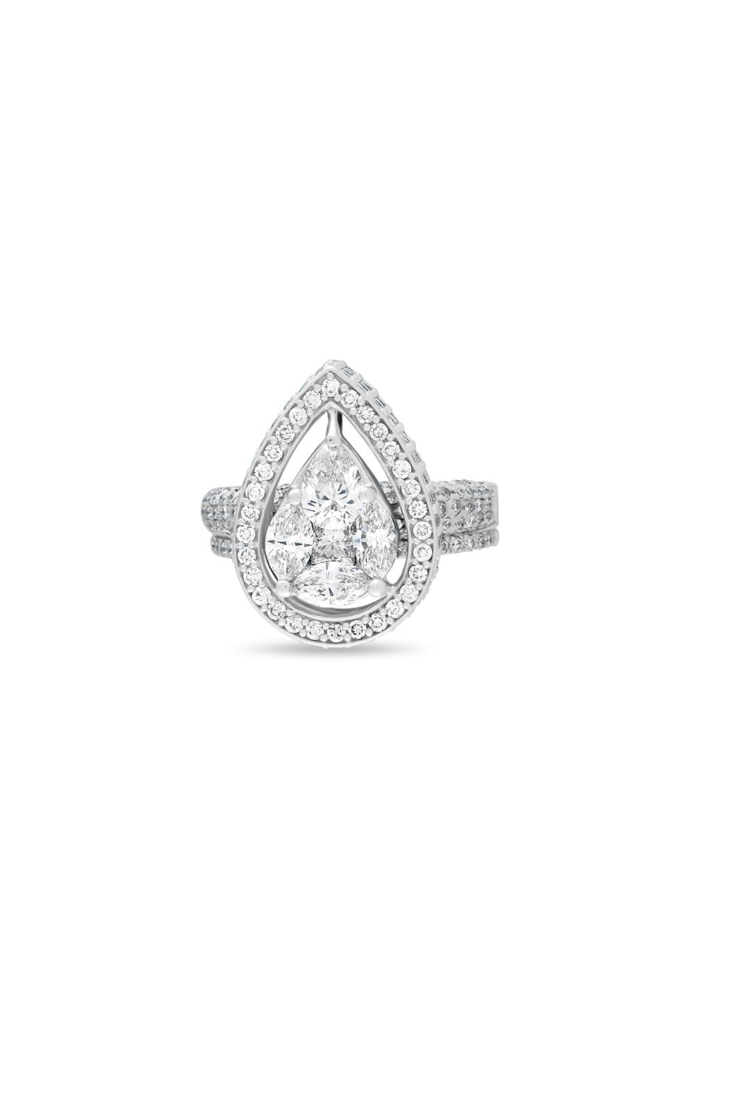 Dewdrop Whisper Diamond Ring