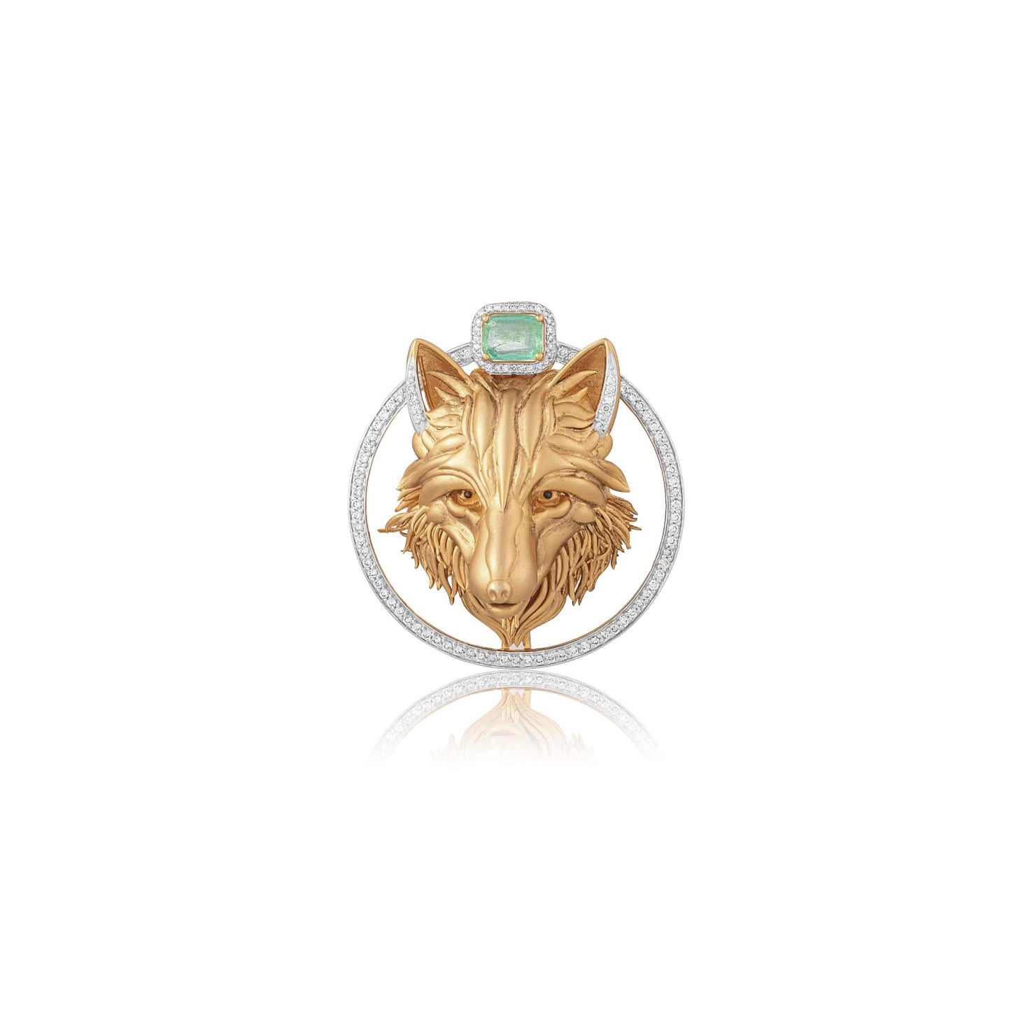 The Verdant Crown Brooch
