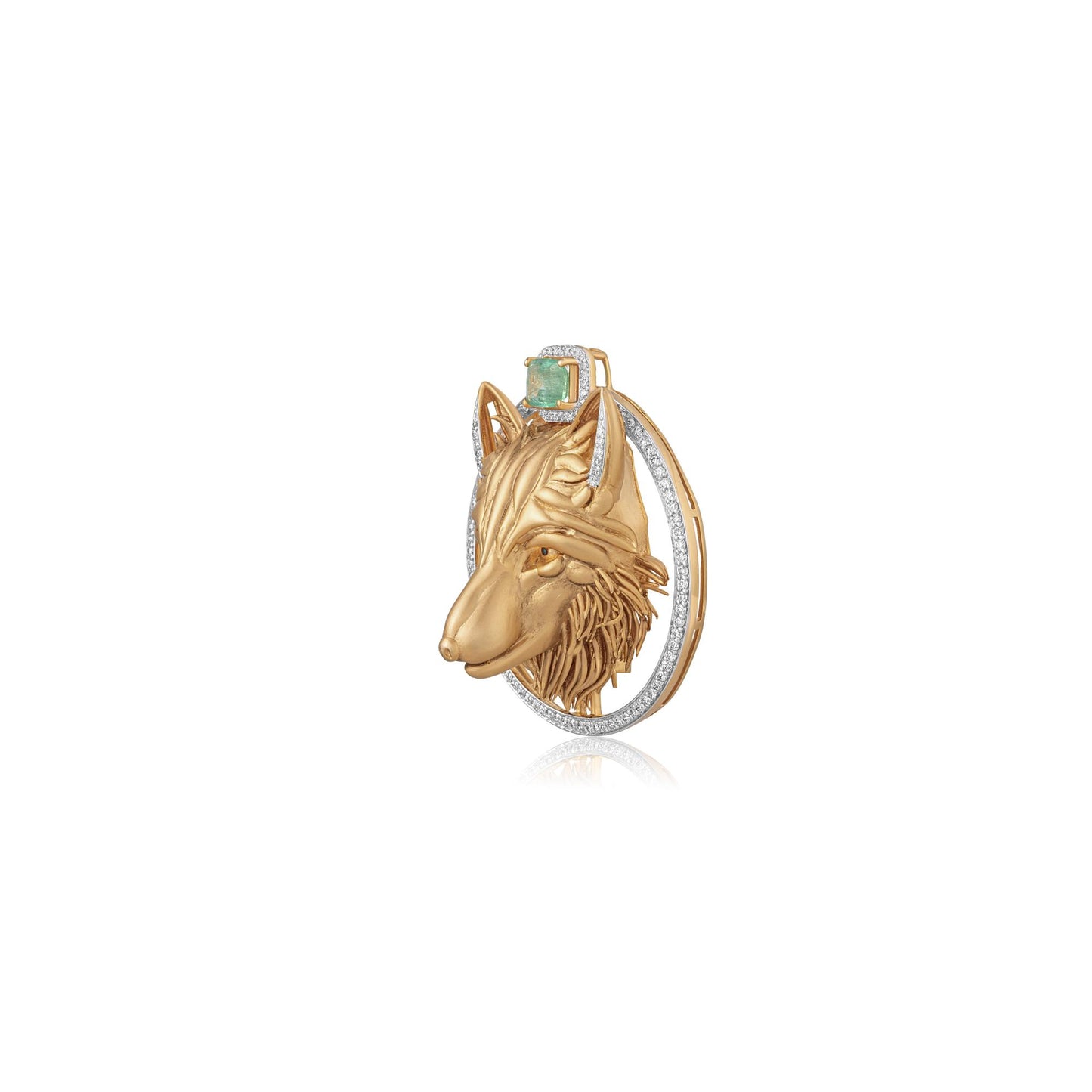 The Verdant Crown Brooch